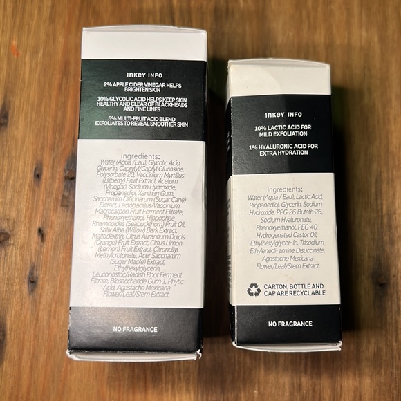 New, The Inkey List Apple cider vinegar acid peel and Lactic Acid Serum. - Picture 4 of 4
